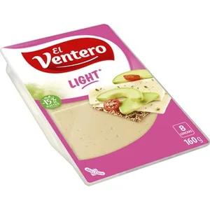 Queso Tierno Mezcla Light Elaborado con Leche Pasteurizada en Lonchas  el Ventero 160 G