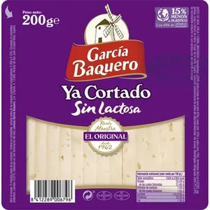 Queso Tierno Mezcla Madurado Elaborado con Leche Pasteurizada sin Lactosa Ya Cortado Garcia Baquero