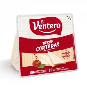 Queso Tierno Ya Cortadas el Ventero 250 G.
