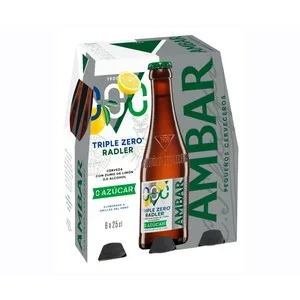 Ambar Radler  Cerveza sin Alcohol y Zumo de Limón Pack 6 Uds X 25 Cl. 1500 ML