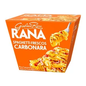 Rana Spaguettis Frescos con Salsa Carbonara, Listos en 5 Minutos 357 G.