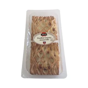 Randy Hojaldre Relleno de Tomate y Queso Mozzarella Listo para Calentar y Comer 140 G. 260 G