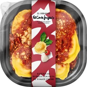 Raviolis de Burrata con Salsa de Tomate Cherri el Obrador el Corte Ingles