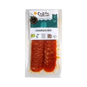 Raza y Sabor Castilla Natural Chorizo Ecológico Cortado en Lonchas 70 G.