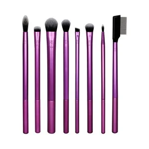 Real Techniques Estuche con 8 Brochas y Pinceles para Sombra, Eyeliner y Máscara de Pestañas .