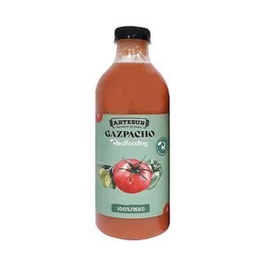 Realfooding Gazpacho Fresco Elaborado con Aove y Hortalizas 100% Frescas Realfooding 1 L. 1000 ML