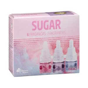 Recambio Ambientador Eléctrico Sugar 6 Fragancias Bosque Verde 0.025 L