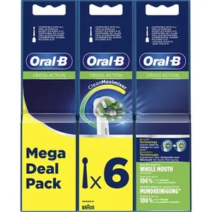 Recambio de Cepillo Dental Cross Action Pack 3 Oral B