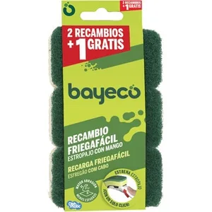 Recambio para Estropajo Fibra Verde con Mango Friegafácil Bayeco