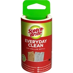 Recambio Rodillo Quitapelusas Adhesivo Everyday Clean 56 Hojas Blancas Scotch Brite