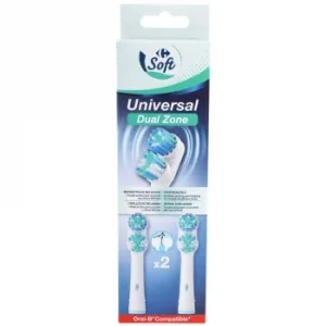 Recambios Cepillo Batería Universal Dual Zone Carrefour Soft 2 Ud.