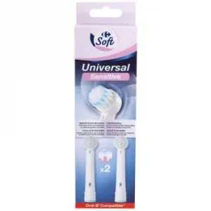 Recambios Cepillo Batería Universal Sensitive Carrefour Soft 2 Ud.