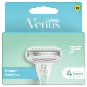 Recambios Maquinilla Venus Smooth Sensitive Gillette 4 Ud.