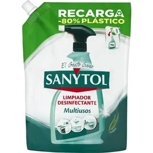 Recarga Limpiador Desinfectante Multiusos sin Lejía Eucaliptus para Todo Tipo de Superficies Sanytol 750 ML