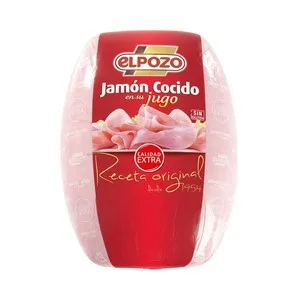 EL Pozo Receta Original Jamón Extra Cocido en Su Jugo Cruce Duroc - Loncha Gruesa 3 a 4 Mm 127.5 G