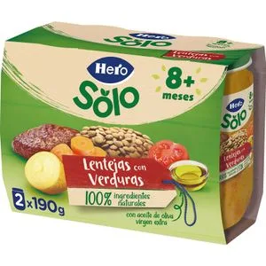 Recetas Caseras Lentejas con Verduritas 2 X 190 Gr