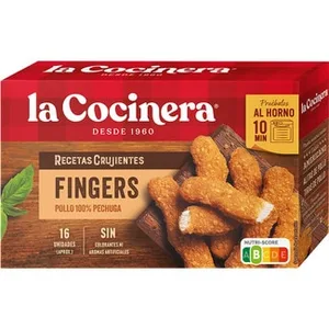 Recetas Crujientes Fingers de Pollo 16 Unidades Aprox la Cocinera
