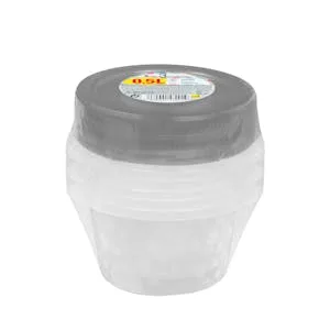 Recipiente de Plástico Redondo 240 Ml Bosque Verde 3 UD