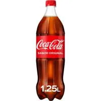 Refresco de Cola Coca Cola, Botella 1,25 Litros