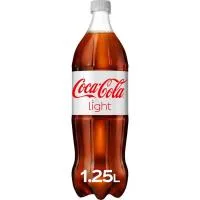 Refresco de Cola Light Coca Cola, Botella 1,25 Litros