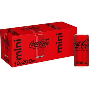 Refresco de Cola sin Azúcar Mini Pack 10 Coca-cola Zero