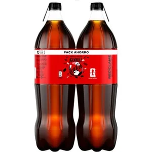 Refresco de Cola sin Azúcar Pack 2 Coca-cola Zero