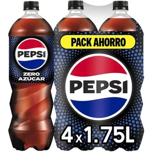 Refresco de Cola sin Azúcar Pack 4 Pepsi Zero