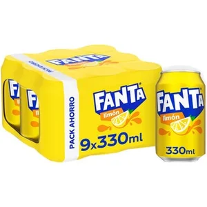 Refresco de Limón con Gas Pack 9  Fanta 33 CL