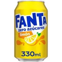Refresco de Limón Fanta Zero, Lata 33 Cl