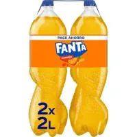 Refresco de Naranja Fanta, Pack 2x2 Litros