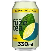 Refresco de Té al Limón sin Azúcar Fuze Tea, Lata 33 Cl