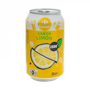 Refresco Sabor Limón Zero Carrefour Classic' Lata 33 Cl.