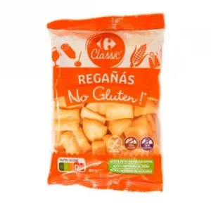 Regañás Classic Carrefour No Gluten sin Gluten y sin Lactosa 80 G.
