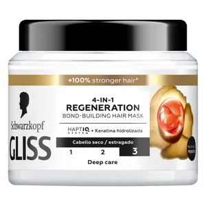Gliss Regeneration de Schwarzkopf Mascarilla Capilar Cuidado Intensivo, para Cabellos Secos 400 Ml.