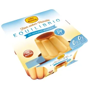 Reina Flan de Vainilla sin Azúcares Añadidos Reina Pack de 4 Uds de 100 Gr 400 G