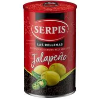 Aceituna Rellena de Jalapeño Serpis, Lata 130 G