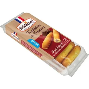 Magdalenas Rellenas de Chocolate Envasadas en Pack de 2 ST Michel