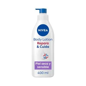 Nivea Repara & Cuida Crema Corporal (body Milk) sin Perfume, para Piel Seca y Sensible 400 Ml.