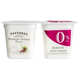 Pastoret Requesón 100% Natural, de Elaboración Tradicional y con 0% Materia Grasa Pastoret 2 X 125 G. 300 G
