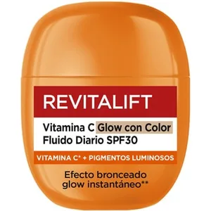 Revitalift Crema con Vitamina C + Pigmentos Luminosos Glow con Color Spf30 Efecto Bronceado L'oreal