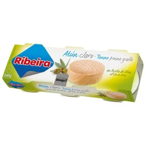 Ribeira Atún Claro en Aceite de Oliva 3 Uds X 52 G. 156 G