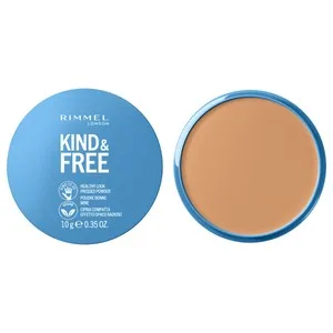Rimmel Kind & Free Tono 030 Medium Polvos Compactos Matificantes Ligeros de Larga Duración y Acabado Mate.