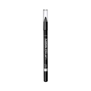 Rimmel Scandal Eyes 24 H Tono 001 Negro  Lápiz de Ojos Kohl Kajak con Fórmula Cremosa y Resistente al Agua.
