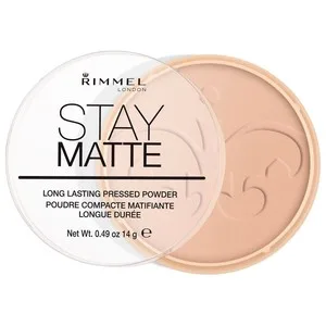 Rimmel Stay Matte  Tono 005 Silky Beige Polvos Compactos Matificantes de Larga Duración