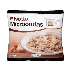 Risotto de Setas para Microondas Hacendado Ultracongelado 0.35 KG