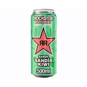 Rockstar Bebida Energética Sabor Sandía y Kiwi Lata 500 Ml.