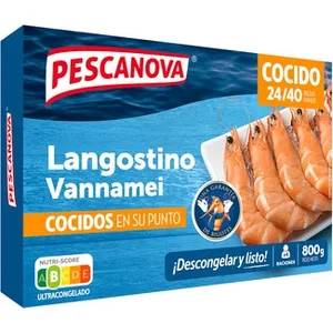 Rodolfos Langostino Vannamei Cocido Extra 24-40 Piezas Pescanova