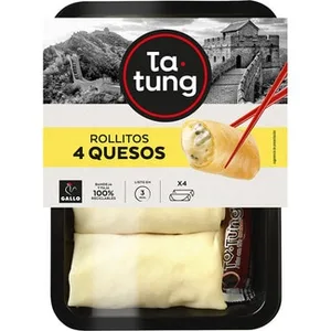 Rollitos 4 Quesos 4 Unidades  Ta-tung 240 G