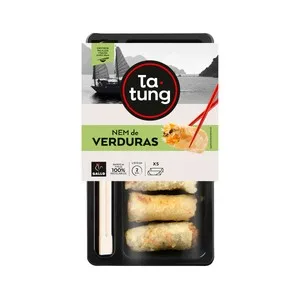 Ta-tung Rollitos Nem de Verduras, Listos para Calentar y Comer Ta-tung 160 G.