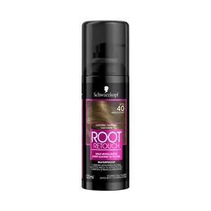 Schwarzkopf Tinte en Spray Retocador de Raiz, para Cabellos con Tonos Castaños Oscuros Schwarzkopf Root Retoucher. 120 ML